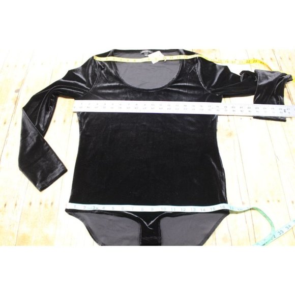 J Crew Mercantile long sleeve bodysuit velour L - Picture 5 of 8
